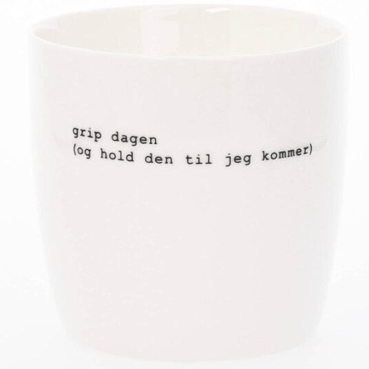 Sögne Home  Trygve Skaug krus grip dagen 30 cl hvit