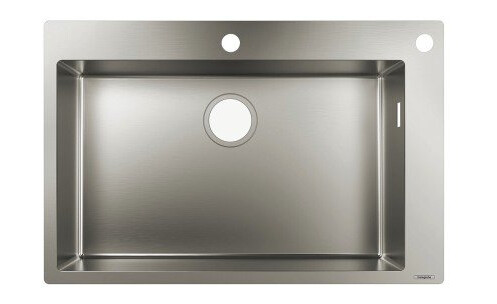 Hansgrohe kjøkkenvask 76x50 cm, rustfritt stål Hansgrohe kjøkkenvask 76x50 cm, rustfritt stål