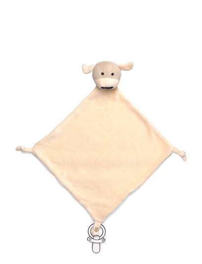 Geggamoja Velour Blanket Grey Elephant - Cream - ONE SIZE Geggamoja Velour Blanket Grey Elephant - Cream - ONE SIZE