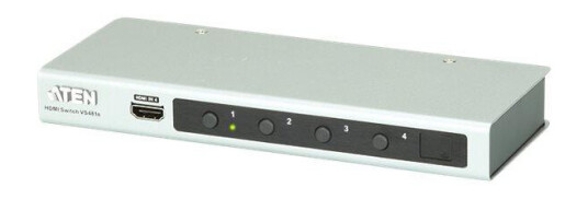 Aten VS481B 4-ports HDMI Video/Audio Switch med HDCP og 3D-støtte Aten VS481B 4-ports HDMI Video/Audio Switch med HDCP og 3D-støtte