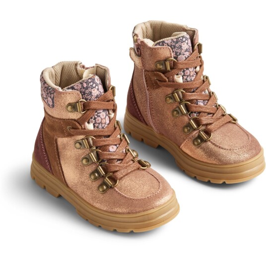 Wheat Rose Shine Bootie Toni Sport Tex 26 Wheat Rose Shine Bootie Toni Sport Tex 26