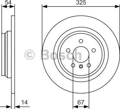 Bremseskive BOSCH 0 986 479 D10 Bremseskive BOSCH 0 986 479 D10