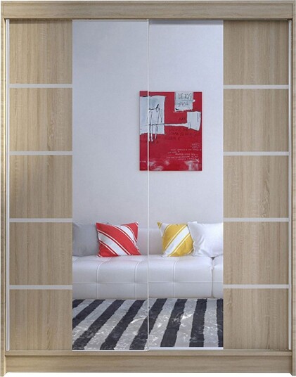 Garderobe Camino LED-belysning - Eik