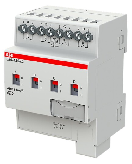 ABB 2CDG110258R0011 Bryteraktuator KNX 230V 10 A Maks. antall omkoblingskontakter: 4 Elfordeling & strømforsyning