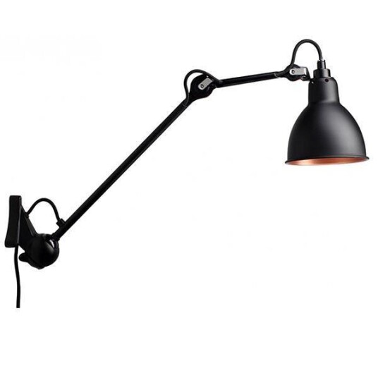 Lampe Gras N222 Vegglampe Matt Sort & Matt Sort/kobber Lampe Gras N222 Vegglampe Matt Sort & Matt Sort/kobber