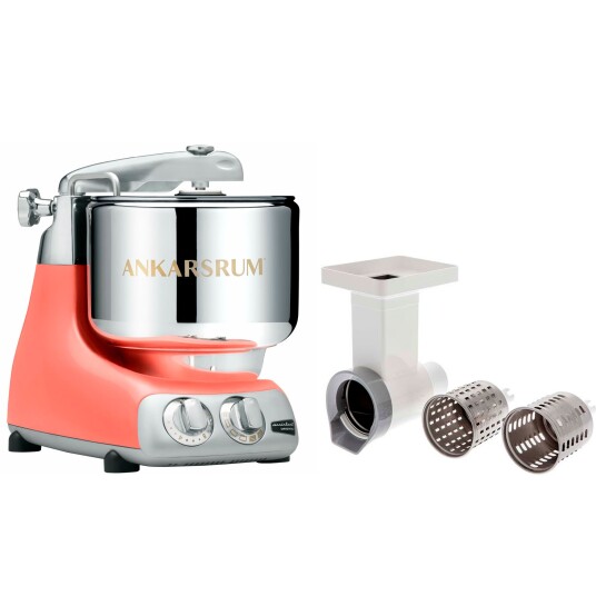 Ankarsrum Assistent Original AKM6230 Coral Crush + Grønnsakskutter Ankarsrum Assistent Original AKM6230 Coral Crush + Grønnsakskutter