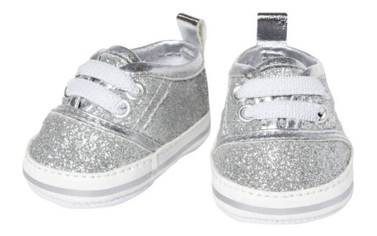 Heless Dukkesko 38-45 cm Sølv Sneakers