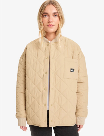 Quiksilver Shining Quilted Jacket - Beige - M Quiksilver Shining Quilted Jacket - Beige - M