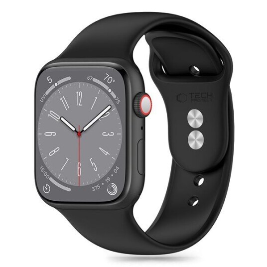 Tech Protect Silikonrem til Apple Watch 38/40/41mm Svart Tech Protect Silikonrem til Apple Watch 38/40/41mm Svart