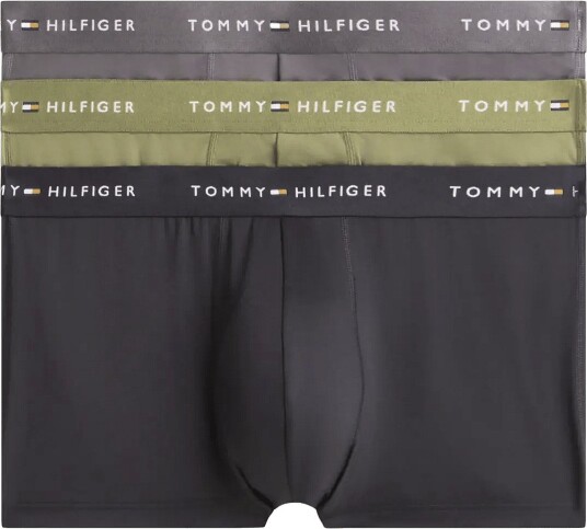 Tommy Hilfiger 3P Low Rise Trunk   BLACK UTILITY OLIVE DARK ASH   L