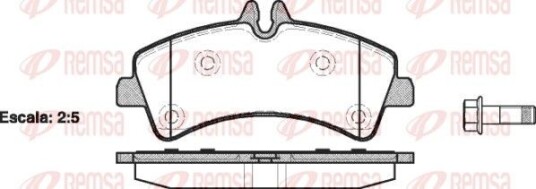 Bremseklosser REMSA 1247.00