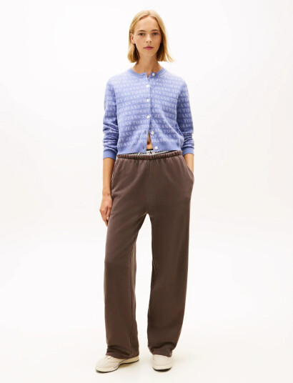 Tommy Jeans Tjw Wide Leg Sweatpant - Brown - XS