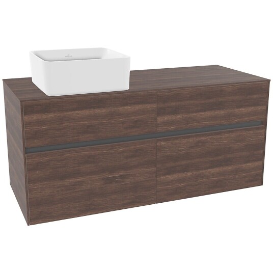 Villeroy & Boch  Collaro Servantskap med 4 skuffer 120x50x54,8 cm u/lys Arizona Eik