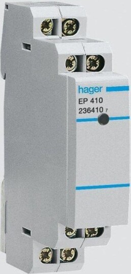 Hager Electronic latching relay 1no 8-24v (3250612364114)