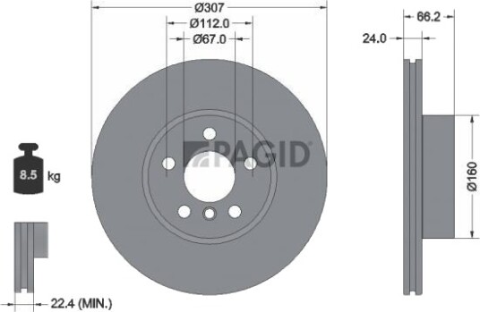 PAGID 56268NHC Bremseskive