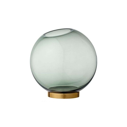 AYTM Globe vase medium grønn-messing