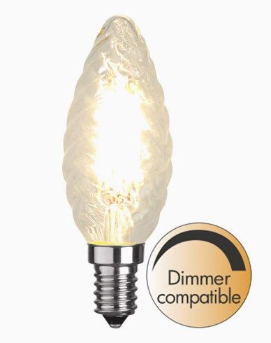Star Trading LEDpære Mignon Twisted E14 2700K 4,2W (40W) Dim