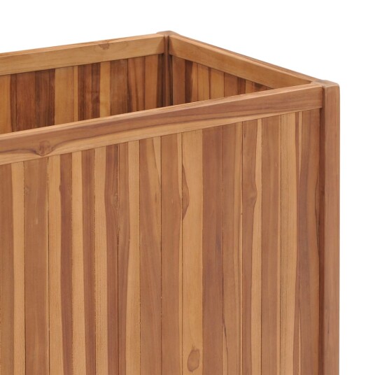 vidaXL Høybed 100x50x70 cm heltre teak