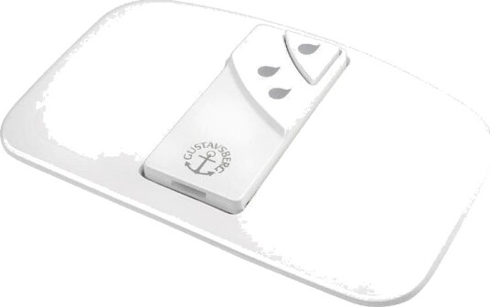 Gustavsberg Plast Sisternelokk med Dobbel Trykknapp Hvit 145x185x60 mm