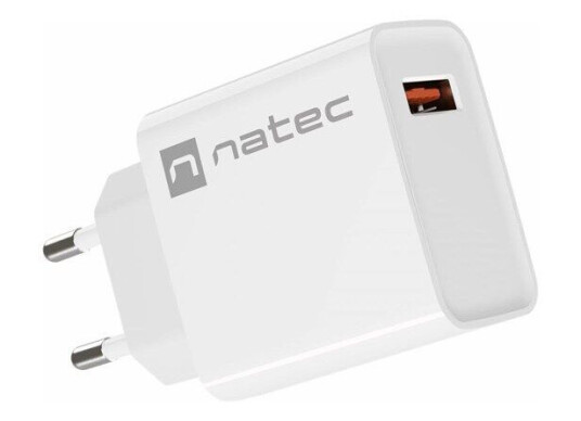 Natec Ribera power adapter - USB - 18 Watt Natec Ribera power adapter - USB - 18 Watt