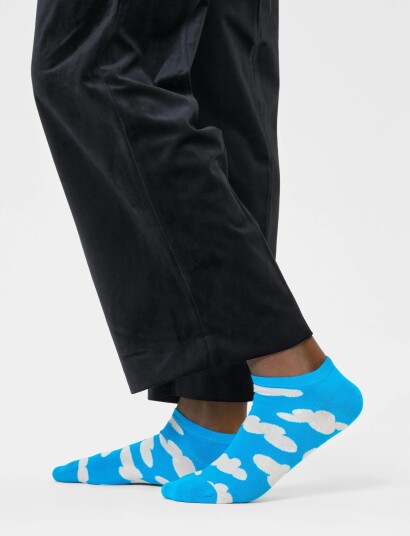 Happy Socks Cloudy Low Sock Blue 36 40 Happy Socks Cloudy Low Sock Blue 36 40