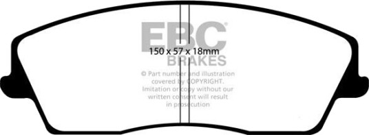 EBC Brakes DP41723R Bremseklosser