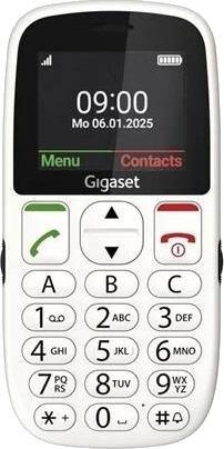Siemens Gigaset GL395 Dual-SIM Funksjonstelefon Hvit Siemens Gigaset GL395 Dual-SIM Funksjonstelefon Hvit
