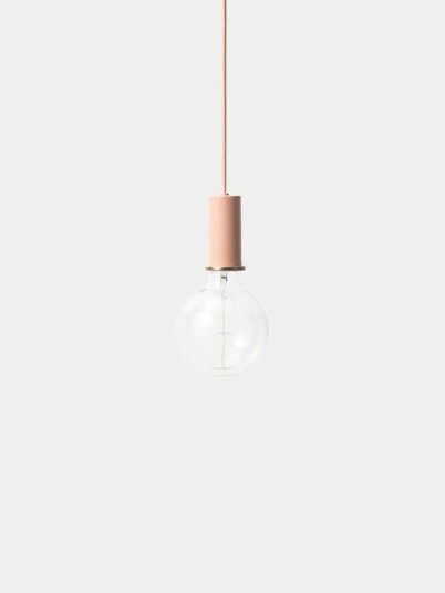 Ferm Living Socket takpendel lav - rosa