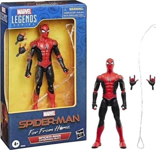 Hasbro Marvel Legends Spider-Man Far From Home Actionfigur Oppgradert Drakt 15 cm Hasbro Marvel Legends Spider-Man Far From Home Actionfigur Oppgradert Drakt 15 cm