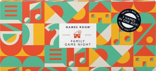 Games Room Family Game Night Gift Set Orange