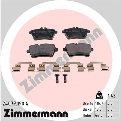 Bremseklosser ZIMMERMANN 24077.190.4