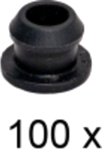 Gummiprok 8 mm. Pakke med 100 stk.