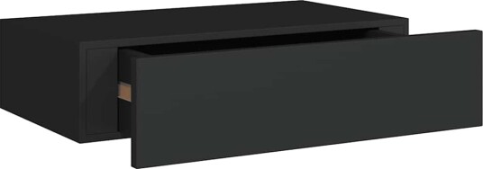 vidaXL Veggmonterte skuffehyller 2 stk svart 40x23,5x10 cm MDF vidaXL Veggmonterte skuffehyller 2 stk svart 40x23,5x10 cm MDF