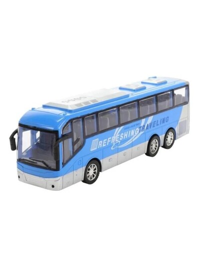Toi-Toys Cars & Trucks Travel Bus Blue Friction 32cm Toi-Toys Cars & Trucks Travel Bus Blue Friction 32cm