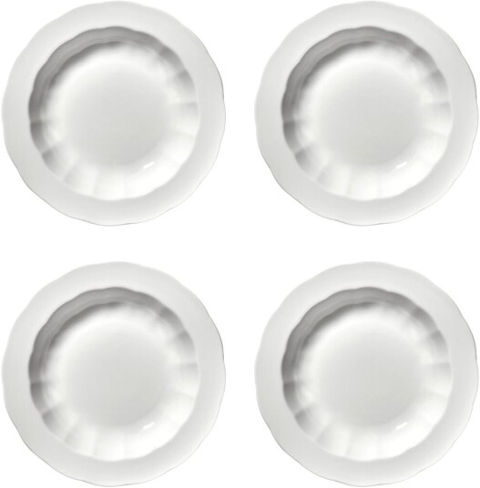 Serax Silhouette dyp tallerken S Ø21,5 cm 4 pakn. White