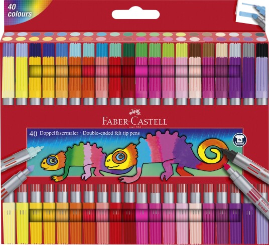 Faber-Castell Double fibre-tip pen set 40 pcs 151140