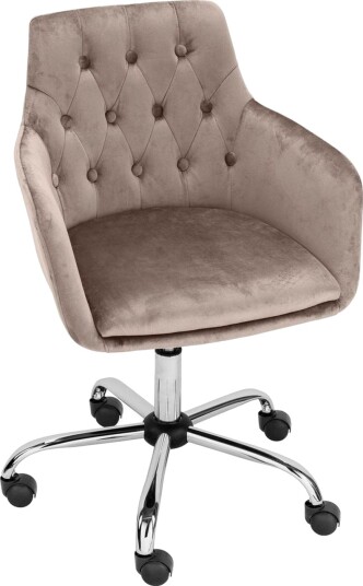 Kontorstol Loft24 Kontorstol Perry taupe Taupe - Kontorstol Loft24 Kontorstol Perry taupe Taupe -
