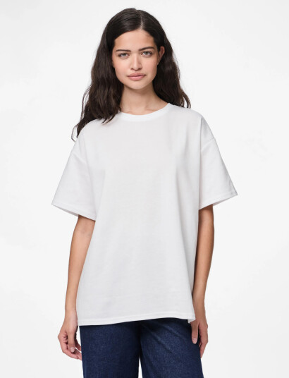 Pieces Pcskylar Ss Oversized Tee Jrs Noos   White   XS