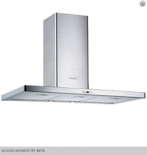 Silverline SL 3120 Beta Vegghengt Ventilator 90 cm Rustfritt Stål med Belysning Silverline SL 3120 Beta Vegghengt Ventilator 90 cm Rustfritt Stål med Belysning