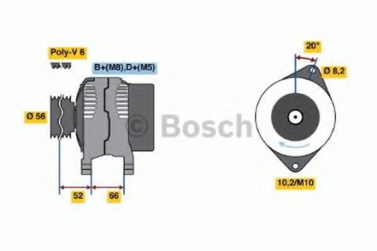 Dynamo BOSCH 0 986 038 791 Dynamo BOSCH 0 986 038 791