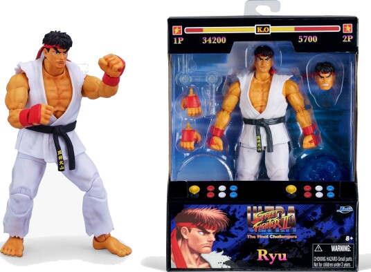 Jada Toys Street Fighter II Ryu Actionfigur 15 cm i Plast