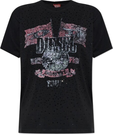 Diesel Dame Topper Svart S,