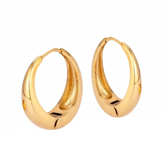 Sistie2ND Loops Creoles Gold Plated 16mm