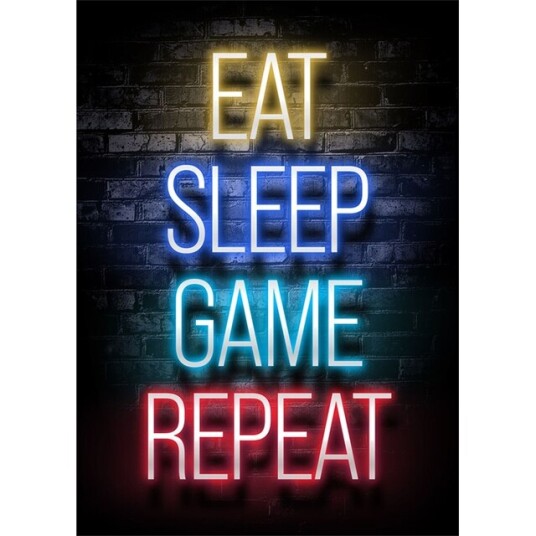 Plakat EAT SLEEP GAME REPEAT