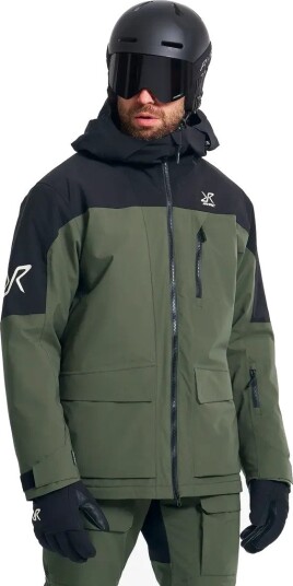RevolutionRace AccXel Insulated 2L Ski Jacket Herre Kambaba Green/Black Størrelse:4XL   Skalljakke Turjakke & Vindjakke