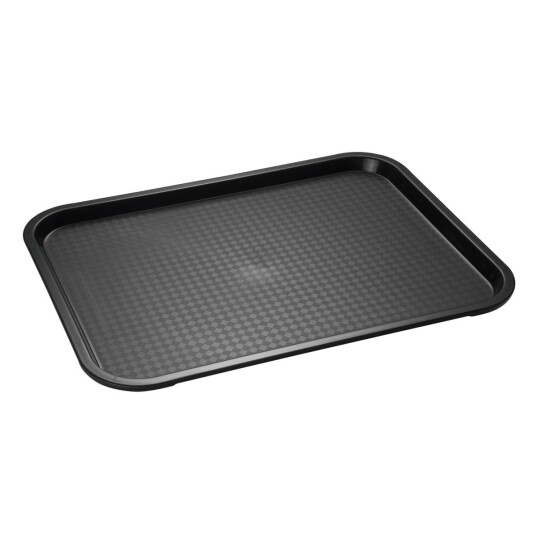 APS Fast Food brikke; 45x35.5x2.5 cm (LxBxH); Svart; Rektangulær