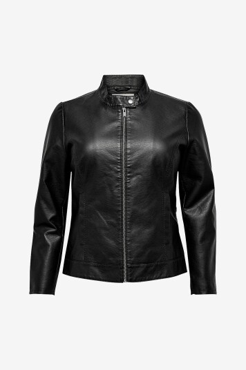 Only Carmakoma   Jakke carRobber Faux Leather Jacket   Svart