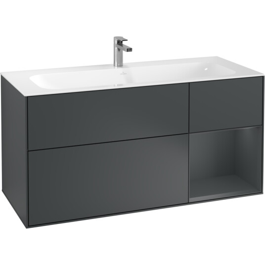 VILLEROY & BOCH FINION SERVANTSKAP 120 MIDNATTSBLÅ MATT LAKK M/LYS, HØYRESTILT MIDNATTSBLÅ HYLLE VILLEROY & BOCH FINION SERVANTSKAP 120 MIDNATTSBLÅ MATT LAKK M/LYS, HØYRESTILT MIDNATTSBLÅ HYLLE