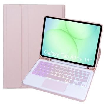 Samsung Galaxy Tab A11+ Bluetooth-tastaturveske Rosa