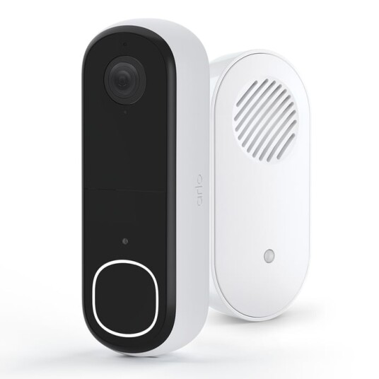 Arlo Essential 2K Videodørklokke + Chime 2